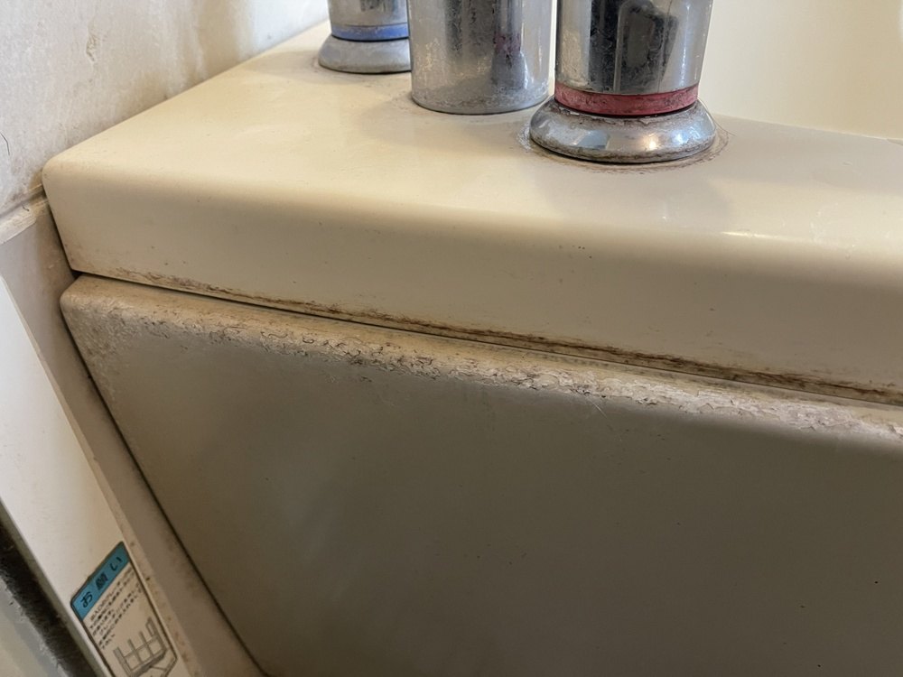 浴槽まわりの施工前